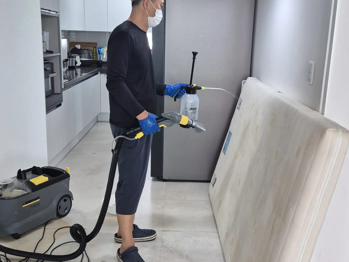 검암 매트리스 청소 현장