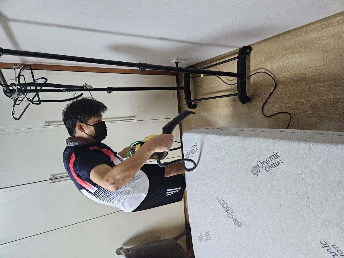 삼각지 매트리스 청소 현장